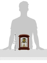 Bulova B1848 Nordale Clock, Walnut Finish Bulova