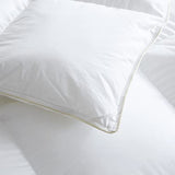 Luxurious White Solid Medium Weight, Twin Size Goose Feathers Down Comforter for All-Season Weather Duvet Insert, Premium Baffle Box, 100% Egyptian Cotton Cover, 55 oz. Fill Weight EGYPTIAN BEDDING