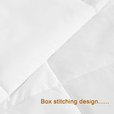 NTBAY Twin Comforter - Down Alternative Duvet Insert, All Season Bedding Quilted with Corner Tabs, Machine Washable, Soft Comforter Only, White NTBAY
