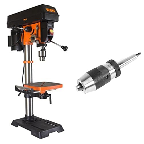 WEN 5-Amp 12-Inch Variable Speed Cast Iron Benchtop Drill Press with Laser, Work Light, and 5/8-Inch Keyless Drill Press Chuck WEN