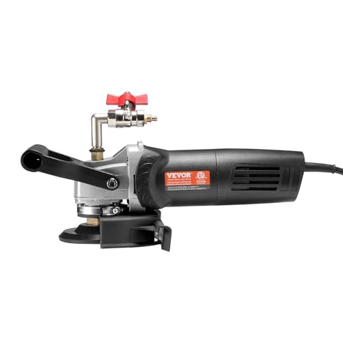 VEVOR Wet Polisher 800W, 4" Concrete Grinder with 6 Variable Speed and 7 Polishing Kits, Wet Grinder Machine for Marble, Granite, Stone, Rock, Tile, Equipped with a GFCI Switch, (1000 - 4000 RPM) VEVOR