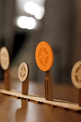 Wood Trick Wooden Toy Guns Set with Targets Shooting Range, Pistol Toy Guns for Kids Set - 3D Wooden Puzzle for Adults and Teens Wood Trick