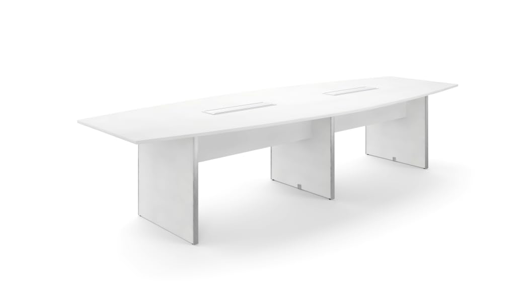 Potenza 12' Conference Table w/Grommets (Blanco) Generic