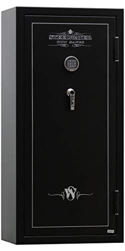 20 Long Gun Max Cap.- 1 Hr. Fire Protection Gun Safe- Blk- AMEGS5928-EMP Steelwater Gun Safes