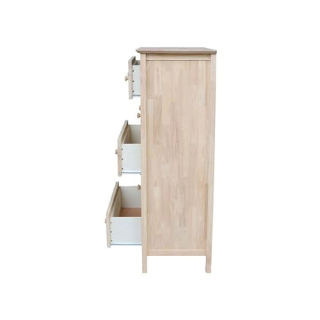 International Concepts Dresser with 5 Drawers ,Unfinished IC International Concepts