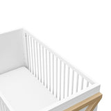 Storkcraft Equinox 3-in-1 Convertible Crib (Driftwood) - Easily Converts to Toddler Bed & Daybed, 3-Position Adjustable Mattress Support Base, Modern Two-Tone Design for Contemporary Nursery STORKCRAFT