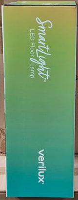 Verilux SmartLight Full Spectrum LED Modern Floor Lamp with Adjustable Brightness, Flexible Gooseneck and Easy Controls - Reduces Eye Strain and Fatigue - Ideal for Reading, Artists, Craft (White) Verilux