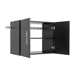 HangUps Upper Storage Cabinet, 30", Black Prepac