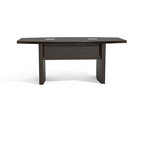 Mayline Aberdeen 6' Boat Shape Conference Table, Mocha Tf Safco