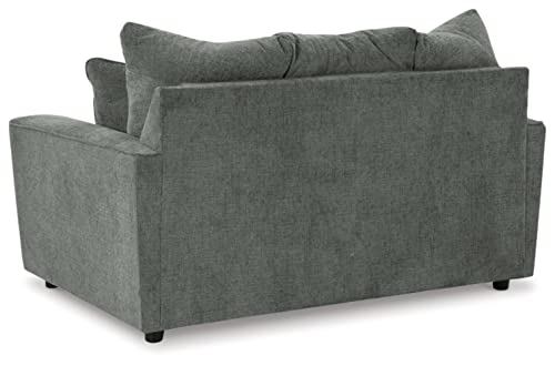Signature Design by Ashley Stairatt Casual Loveseat with Flared Arms, Gray Signature Design by Ashley