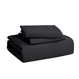 Bedsure Black Duvet Cover Full Size - 3 Pieces Prewashed Extra Soft Cotton-Like Polyester Bedding Set, Includes 1 Duvet Cover 80x90 Inches with Zipper Closure & 2 Pillow Shams, Comforter Not Included Bedsure