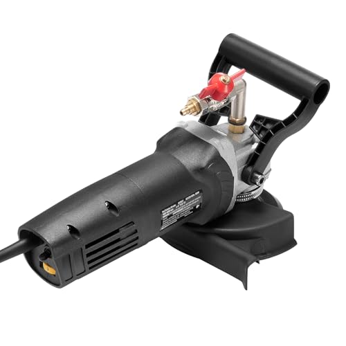 VEVOR Wet Polisher 800W, 4" Concrete Grinder with 6 Variable Speed and 7 Polishing Kits, Wet Grinder Machine for Marble, Granite, Stone, Rock, Tile, Equipped with a GFCI Switch, (1000 - 4000  - WoodArtSupply