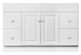 Design House Wyndham 48 Inch Bathroom Vanity, Ready to Assemble, Solid Wood, White, 597278 Design House
