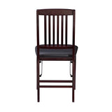 Linon Darwin Mission Back Folding Chair in a Set of Two, Espresso Linon