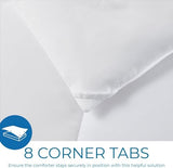 Nestl Comforter Duvet Insert, Quilted Down Alternative Comforter Twin XL Size, All Season White Duvet Inserts, Twin XL Size with Corner Tabs Nestl