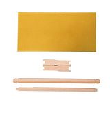 Honey Lake Deep Beehive Frames and Foundations Kit, 10 Pack Brood Wooden Frames and Natural Beeswax Dipped Plastic Foundation for Beekeeping Honey Lake