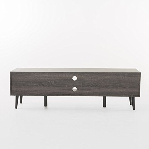 Christopher Knight Home Rowan Wood TV Stand, Grey Finished