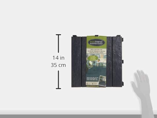 Multy Industries Multy Home MT5100057 6-Pack Deck and Balcony Tile, 12 by 12-Inch, Slate Multy Industries, Inc