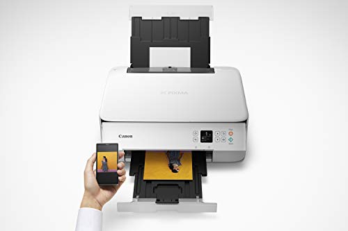 Canon PIXMA TS5320 All in One Wireless Printer, Scanner, Copier with AirPrint, White, Works with Alexa Canon