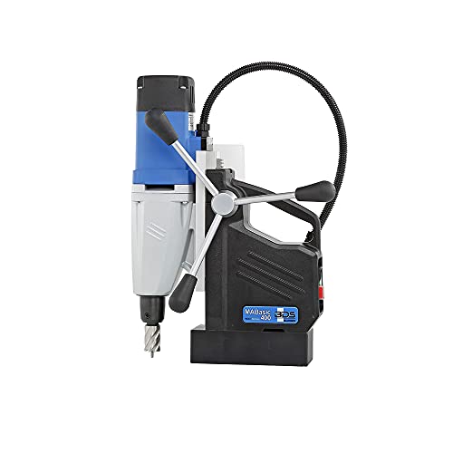 CS Unitec | MABasic 400 Portable Magnetic Drill Press | 1050W 2-Speed Benchtop Power Drill Machine w/up to 1-5/8" Diameter & 6-1/3" Depth of Cut CS Unitec