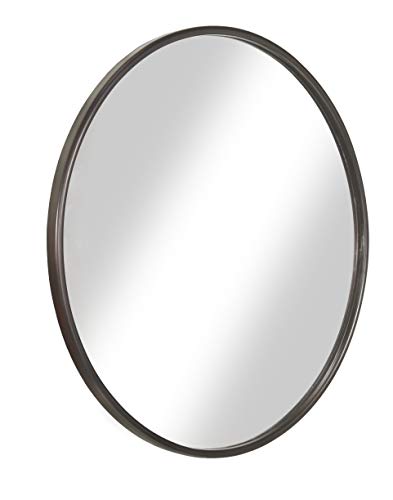 Martin Svensson Home Oil Rubbed Bronze Framed Round Wall Mirror, 36" Diameter - WoodArtSupply