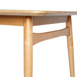 Walker Edison Mid-Century Modern Solid Wood Tapered-Leg Dining Table, 59 Inch, English Ash Walker Edison