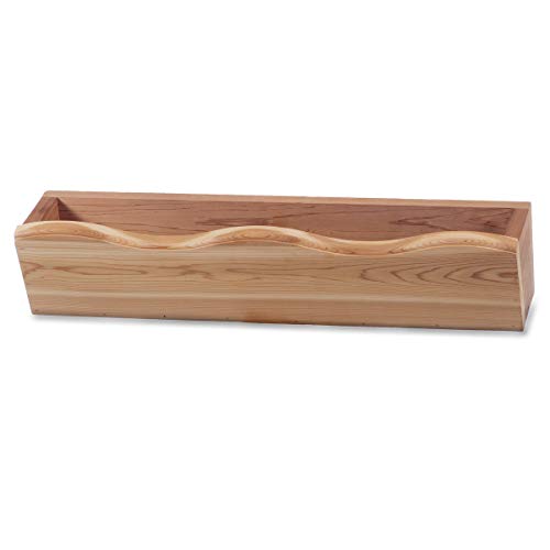 All Things Cedar WB20 Cedar Window Flower Box, Indoor Outdoor, 22" x 7", Natural Western Red Cedar All Things Cedar