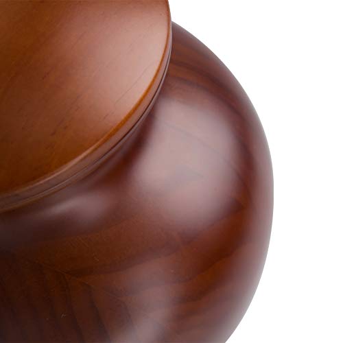 Elegant Wood Vase Urns for Human Ashes Adult Male/Female,for Adults up to 200lbs,Burial Cremation urn for Funeral