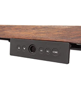 Stand Up Desk Store Solid Wood Top Electric Adjustable Height Standing Desk with Programmable Memory (White Frame/Walnut Top, 60" Wide) S Stand Up Desk Store