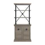 Coliseum Designer Bookcase with Doors in Driftwood Gray by Bush Business Furniture Bush Business Furniture