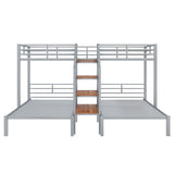 Bellemave Triple Metal Bunk Bed for 3 Kids, Twin Over Twin Over Twin Size Bunk Bed Bellemave