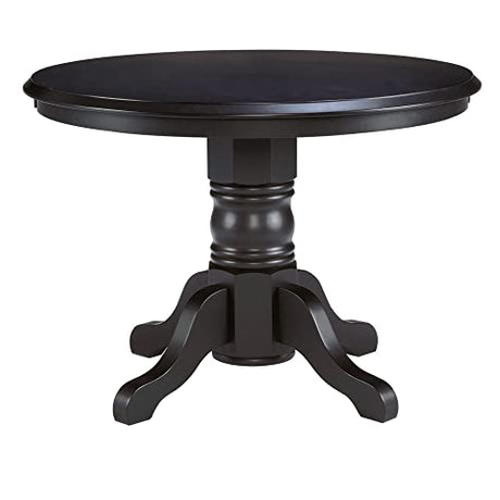 Classic Black 42" Round Pedestal Dining Table by Home Styles homestyles