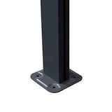 Outsunny 12' x 10' Outdoor Polycarbonate Pergola, Transparent UV Blocking Awning, Hardtop Deck Gazebo with Adjustable Posts and Height, Aluminum, Gray Outsunny