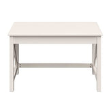Lavish Home Writing Desk - Work Desk with X-Pattern Legs - for Office, Bedroom, Computer, or Craft Table - Home Office Desks (White) Lavish Home