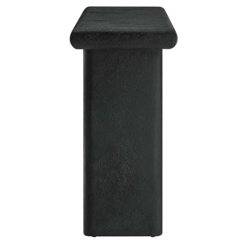 Modway EEI-6577-BLK Relic Concrete Textured Console Table, Black Modway