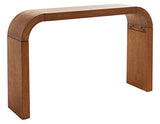 SAFAVIEH Home Collection - Liasonya Modern Natural Brown Waterfall Curved Console Table SAFAVIEH