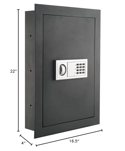 Paragon Lock & Safe - 7725 Superior Wall Safe 7725 Flat Electronic Wall Safe For Jewelry Security -