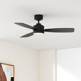 Amico Ceiling Fans with Lights, 44 inch Ceiling Fan with Light and Remote Control, Reversible, 3CCT, Dimmable, Noiseless, Small Black Ceiling Fan for Bedroom, Indoor/Outdoor Use Amico