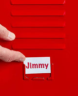 AdirOffice Kids Steel Metal Storage Locker - for Home & School - with Key & Hanging Rods (48 in, Green) AdirOffice