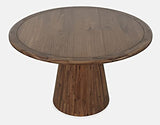 Nash Mid-Century Modern 50" Round Pedestal Dining Table, Walnut Jofran Inc.
