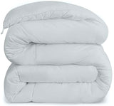 Utopia Bedding Comforters Twin Size, All Season Duvet Insert, Down Alternative Box Stitched Bed Comforter with Corner Tabs, Machine Washable (Light Grey) Utopia Bedding