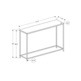 Monarch Specialties I 2250 Accent Table, Console, Entryway, Narrow, Sofa, Living Room, Bedroom, Metal, Laminate, Black, Contemporary, Modern Monarch Specialties