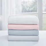Laura Ashley - Flannel Sheets Twin Size, Anti-Pilling & Wrinkle Resistant Cotton, Touchably Soft for All-Season Comfort - Bed Sheets with Matching Pillowcase & Fitted Sheet (Bright Blush) Laura Ashley