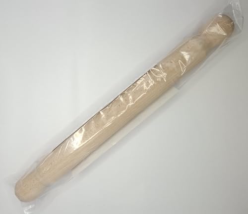 Tuuli Kitchen – French Wooden Rolling Pin, Baking Roller for Rolling Out Pizza, Pasta, Puff and Other Doughs, 40 x 4 cm tuuli