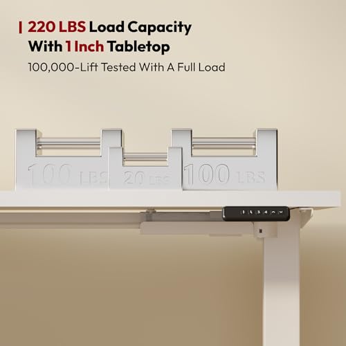 SANODESK L Shaped Standing Desk Adjustable Height, Electric Corner Standing Desk, 71 x 63 inch Sit Stand Computer Table with Splice Board, White SANODESK
