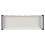 HomePop Modern Metal Bench|Bench for Living Room & Bedroom | Decorative Home Furniture - Cream Boucle HomePop