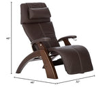 Human Touch Perfect Chair® PC-350 Classic Power Zero Gravity Leather Electric Recliner For Office, 3-Year Warranty, 46D x 32W x 46H Inch, Dark Walnut Espresso Human Touch