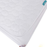 Crib Mattress Protector Sheets Waterproof 2 Pack, Quilted Crib Mattress Pad Cover Fitted Fits for Toddler Bed Mattress, White, 52” x 28” Biloban