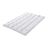 CirclesHome White Futon Mattress Toppers with Anti-Slip Anchors - Futon Cover Filled with Plush Down Alternative Fill - Full Size Futon Cover is Soft, Comfortable and Allergy Free (Size: 54 x 75 x 3) CIRCLESHOME