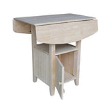 IC International Concepts T-3638DPG Bistro Table, Unfinished IC International Concepts